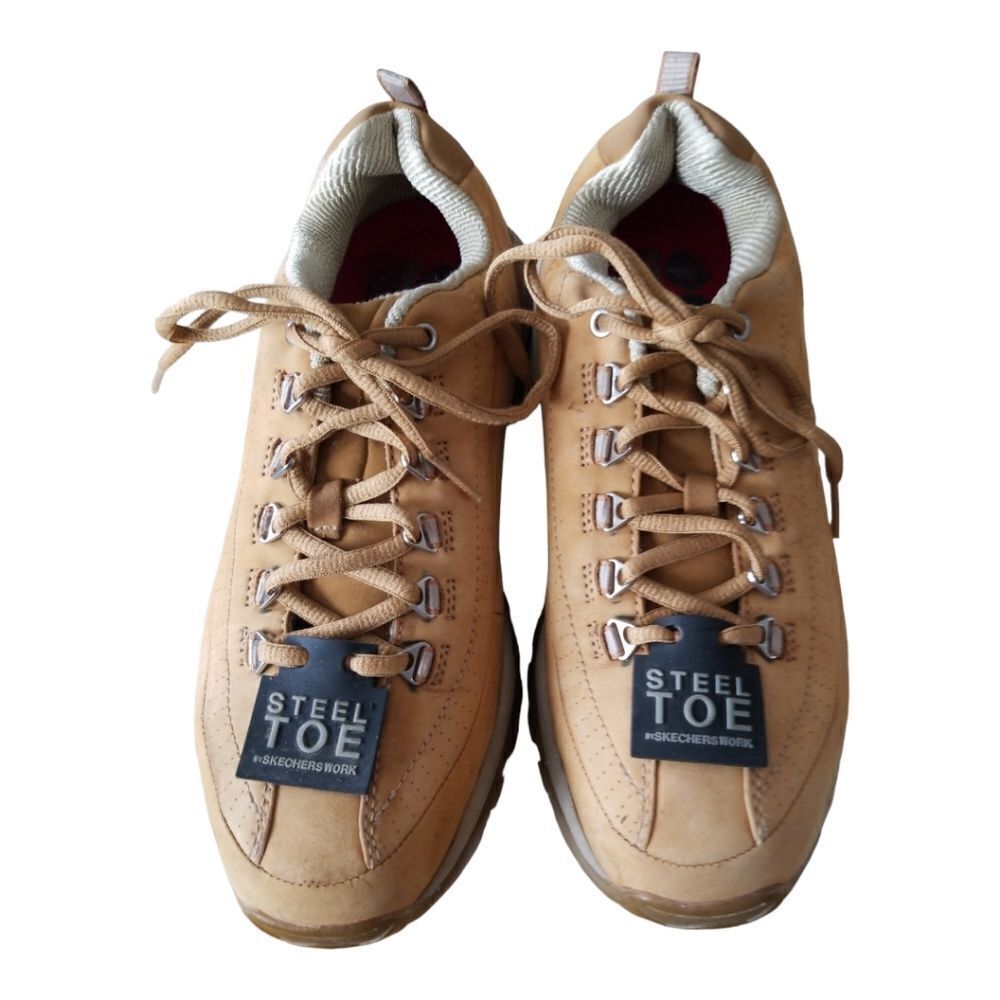 Skechers Clarity Steel Toe Tan Work Shoes Size 8.5 Women's